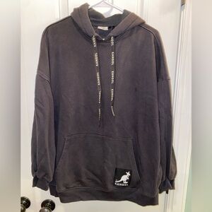 Kangol Charcoal Hoodie with Logo Accents